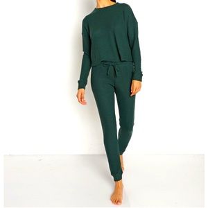 Beyond yoga waffle knit pants